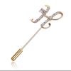 Rinhoo Vintage Pearl Crystal Lapel Pins Women Men Suit Pin Brooch Simple Rose Flower Ginkgo Leaves Brooches Pins Coat Scarf Pin