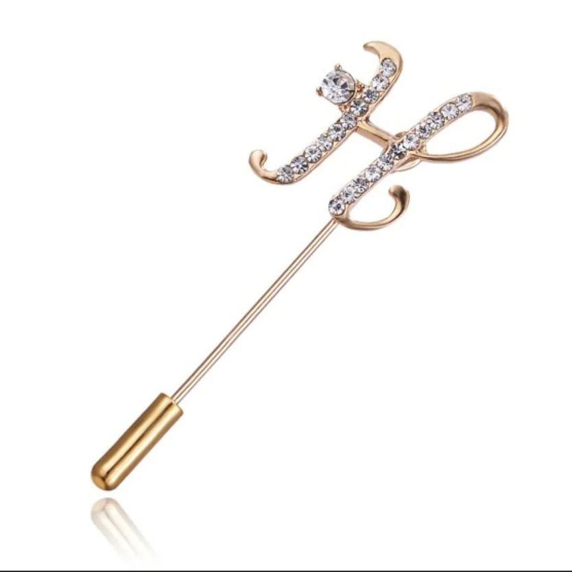 Rinhoo Vintage Pearl Crystal Lapel Pins Women Men Suit Pin Brooch Simple Rose Flower Ginkgo Leaves Brooches Pins Coat Scarf Pin