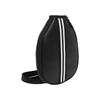 Crossbody Pickleball Shoulder Bag Adjustable Large Capacity Pickleball Paddle Cover Comfortable Straps Black Sports Fitness Bag