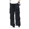 Summer Cargo Pants Men Lightweight Nylon Spandex Ice Silk Cooling Sweatpants Wide Leg Loose Fit Straight Trousers Big Size 8XL