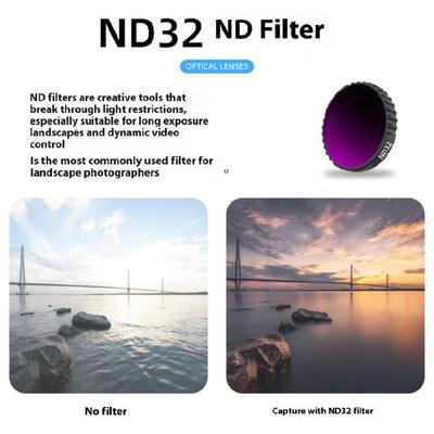 Acessórios de Lente Cinematográfica Filtros ND CPL Revestimento à Prova d'Água Multifuncional Para Fotografia Esportiva GO3S