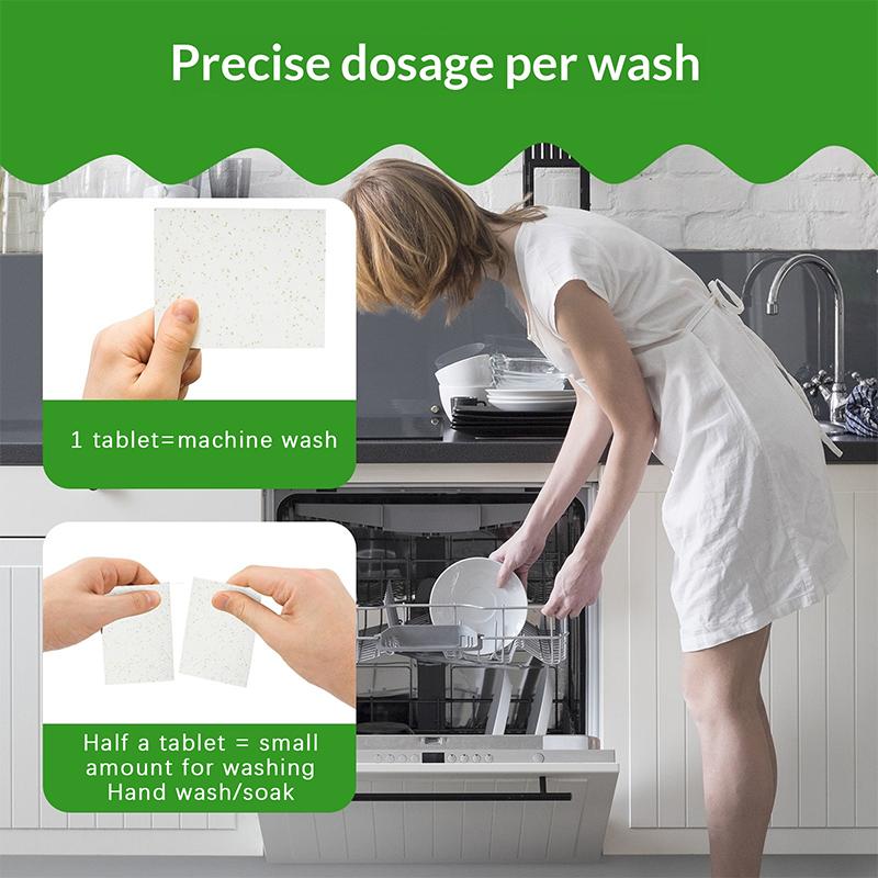 Premium Dishwasher Cleaning Kit; 30/100 Detergent Tablets; Deodorizer for Oil Dirt Removal; Dishwashing Sheets