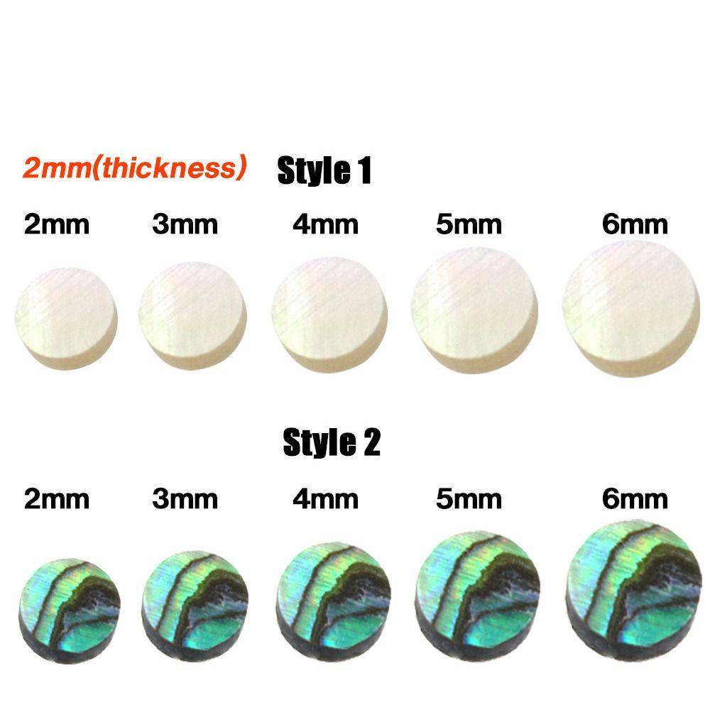Fingerboard for Ukulele Acoustic Punctuation Point Abalone Inlay Dots Pearl Shell Dots Abalone Dots