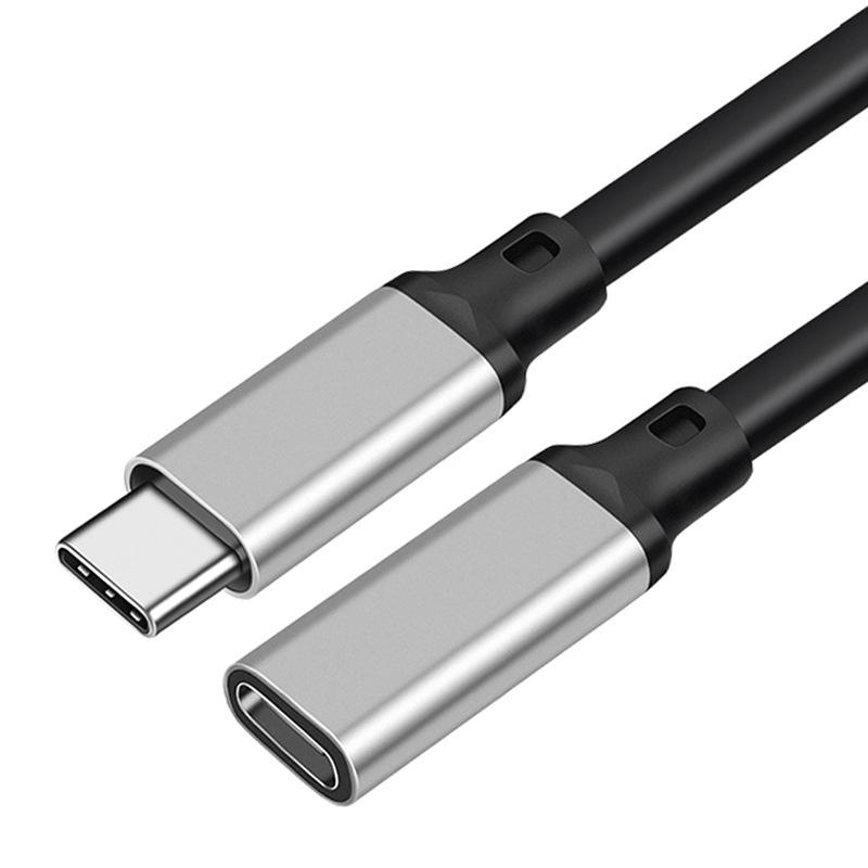 

Удлинительный кабель USB C, [20 Гбит/с/240 Вт/5 А] 4K@60 Гц Удлинительный шнур Type C папа-мама Совместим с USB C хабом/PSVR2/iPhone 15/MacBook/iPad серебряный