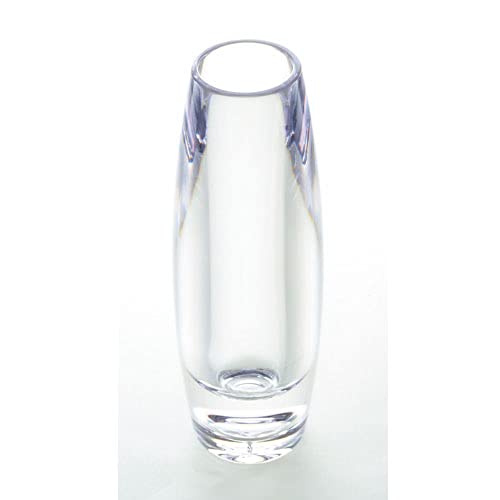 FOYER Unbreakable Vase, Stylish Polycarbonate, 18cm Tall, 6cm Wide, Small, 2300057CL