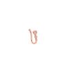 European & American Geometric Diamond Inlaid Non-piercing U-shaped Nose Clip