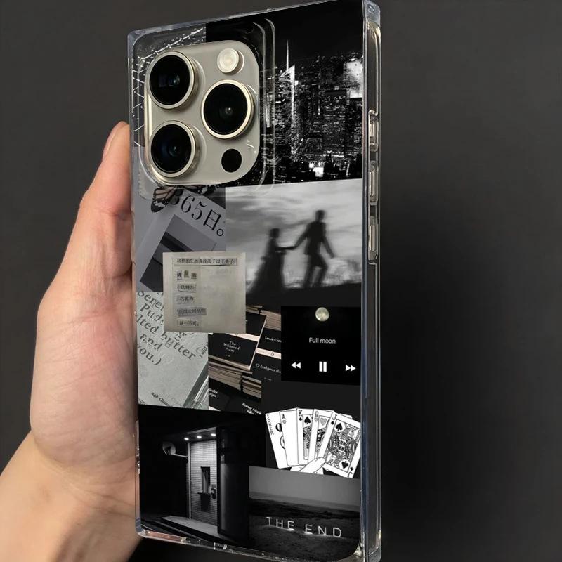 

Art Life Fragments для iPhone 16/15 Pro Max Чехол для телефона 14 Plus Кубик льда 13 Личность 12 11 Мягкий iphone 11 ProMax