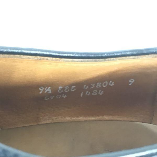 Vintage 80s-90s Allen Edmonds Hillcrest 360° Goodyear Welt Swirl Moc Shoes Size 9.5EEE 27.0-27.5cm Black(USED)