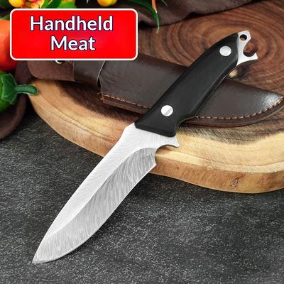 Cuțit de dezosat Damasc Cuțit de bucătărie pentru măcelar cu mâner din lemn Unelte premium pentru tăiat legume și carne Include teacă de protecție