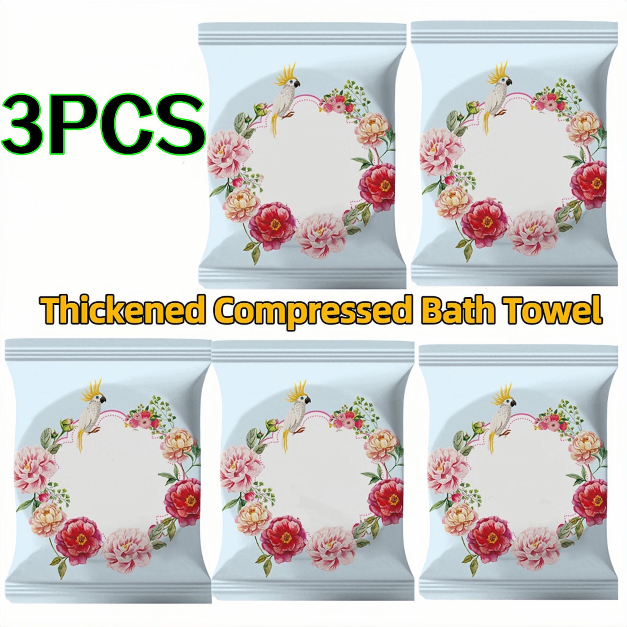 

3/7 шт. Сжатые утолщенные банные полотенца, Сжатые полотенца, Одноразовые полотенца для лица, Увеличенные и утолщенные банные полотенца, Чистый хлопок Тра