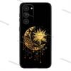 Suns Moons Clouds Astrological Phone Case For Samsung Galaxy A20,21s,22,31,32,52,53,72,73,80,91 Soft Liquid Silicone Black Cover