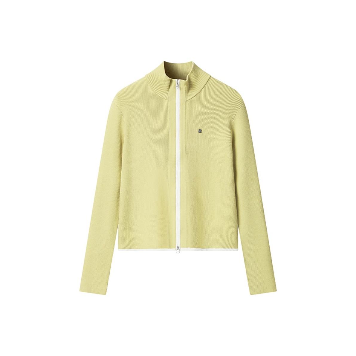 

Fila Белый Модный Трендовый Удобный Простой Повседневный Универсальный Кардиган на молнии Вязаный Женский топ F11W543401FMT M