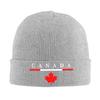 Canada Pride Canadian Flag Maple Knitted Hat for Women Unisex Skullies Beanies Winter Hats  Warm Cap