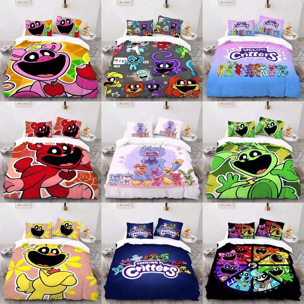 Luxurious Three Piece 3d Digital Print Bed Set Featuring Soft Microfiber Cartoon Design