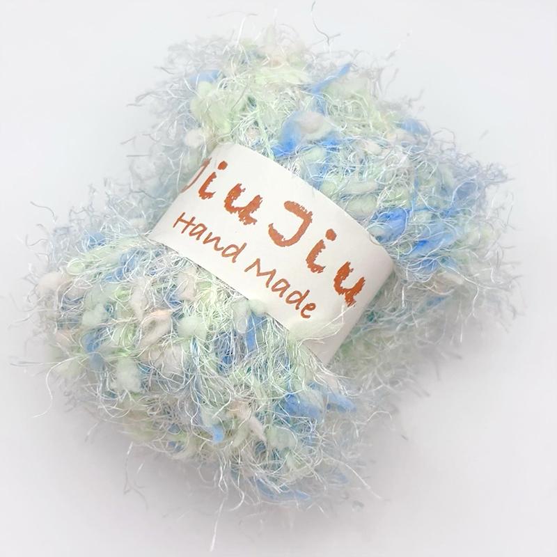 50g Knitted Clothing Accessories DIY Weaving Feather Bean Thread Multi Color Mixed Cute Feather Craft Material