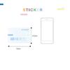 Novelty Gradient Sticky Notes Planner DIY Stickers Page Index Office School Supplies