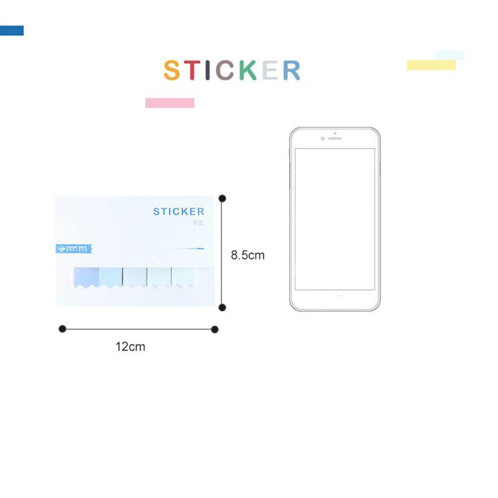 Novelty Gradient Sticky Notes Planner DIY Stickers Page Index Office School Supplies