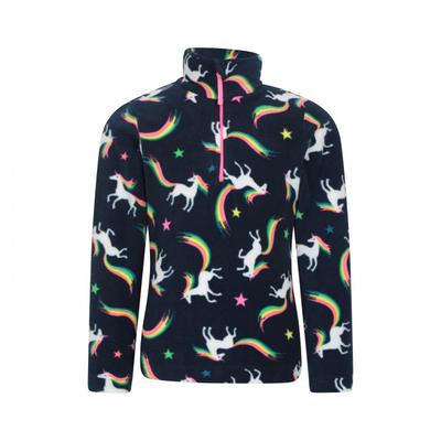 Kinder Endeavour Einhorn Halbreißverschluss Fleece Top