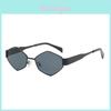 Geometric Metal Square Sunglasses With Uv400 Protection For Outdoor Fashion And Travel