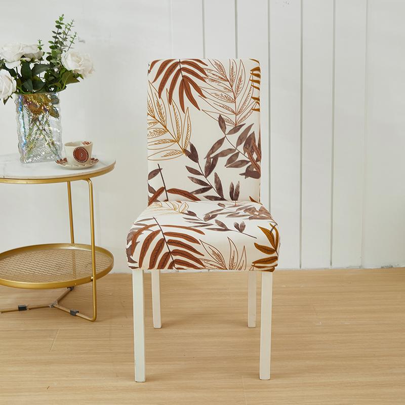 New Floral Decoration Stretch Covers Chair Cover For Dining Room Office Banquet Chair Protector Elastic Material Armchair Cover