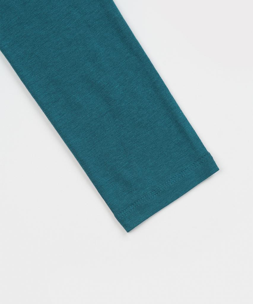 TOFFEE WOMEN W Basic Drape Long Sleeve (Teal Blue)