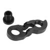 RISK Bicycle Rear Derailleur Hanger Aluminum Bicycle Tail Hook Extender for 40T 42T 46T 50T 52T Mountain BikeBlack