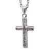 BYTHESEA Hawaiian Jewelry Free Birthstone Insertion Available Purchase Silver Crucifix Length 40cm Necklace, Engraving, (Additional Charge,