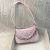 Tasche Damen Pure Desire Perle Metall Doppelkette Achseltasche Pendler Damentasche Schultertasche