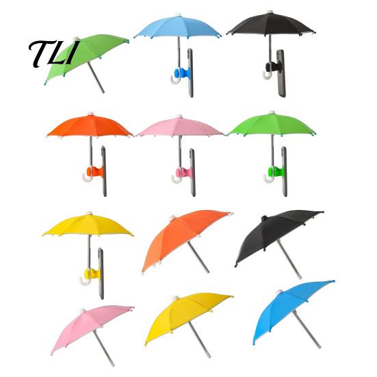 Beach Phone Accessories Umbrella with Suction Cup, UV Protection Mini Cellphone Umbrella, Universal Mobile Holder for Travel Outdoor Sun Shield