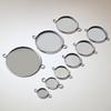 8/10/12/14/16/18/20/25/30mm Inner Size Stainless Steel Material Simple Style Cabochon Base Cameo Setting Charms Pendant Tray