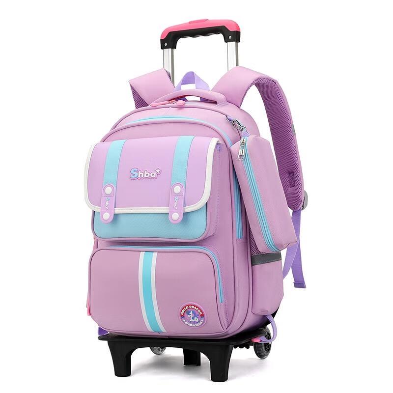 MIAOQIAO Student Trolley School Bag Small