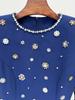 2026 European & American Celebrity Long-Sleeve Evening Gown with Heavy Beading & Rhinestones