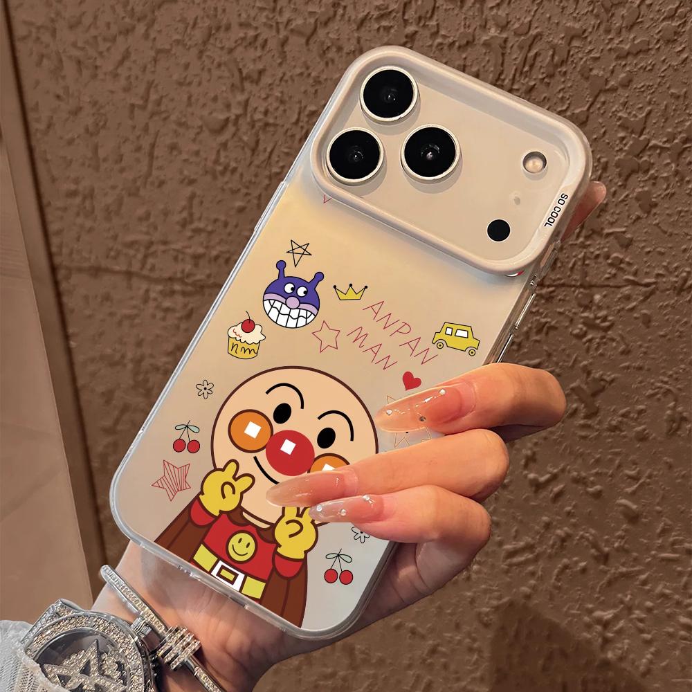 Anime A-Anpanmans Cute Phone Case For iPhone 17 16 15 14 13 12 11 Pro Max Air Matte Laser Aurora Shockproof Funda