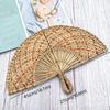 Handwoven Seagrass Wall Fan Decorative Hanging Home Boho Style Natural Fiber Craft