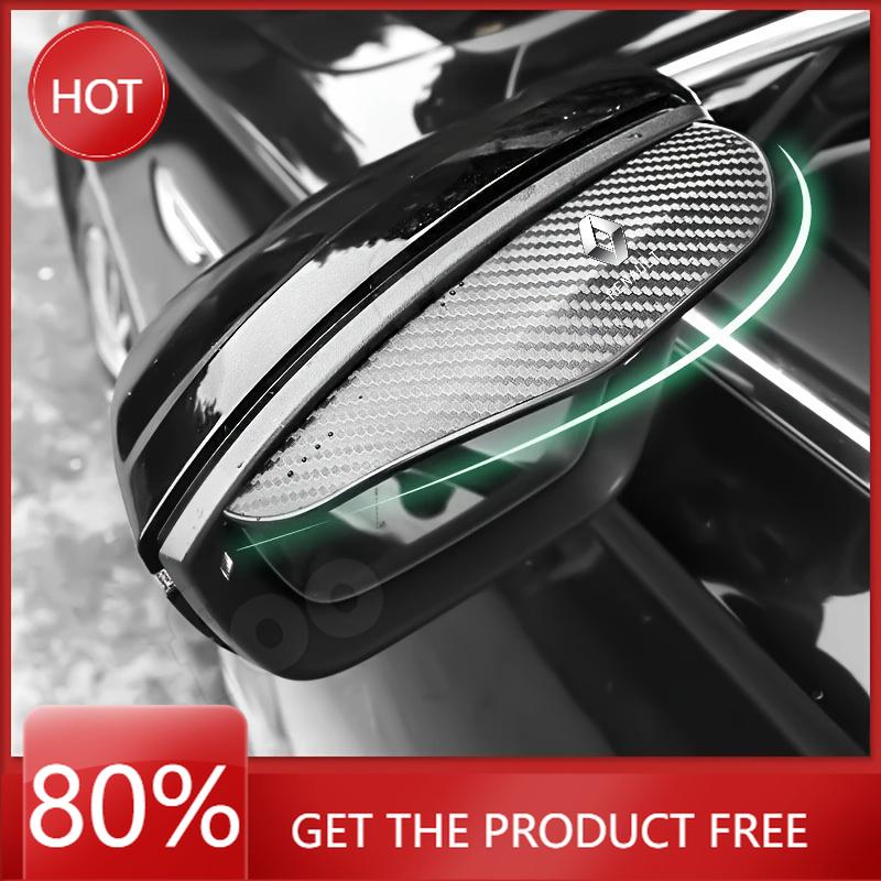 Hub Caps Car Rearview Mirror Eyebrow Rainproof Cover For Renault Clio Laguna Megane 2 3 Duster Logan Captur Talisman Trafic Kwid