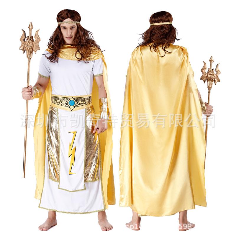 Halloween costumes adult couple aquaman cosplay cleopatra pharaoh costume queen king god of war costume