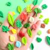20Pcs Kawaii Cute Mixed Mini Leaves Flat Back Resin Cabochons For Scrapbooking Diy Jewelry Craft Decoration Accessories