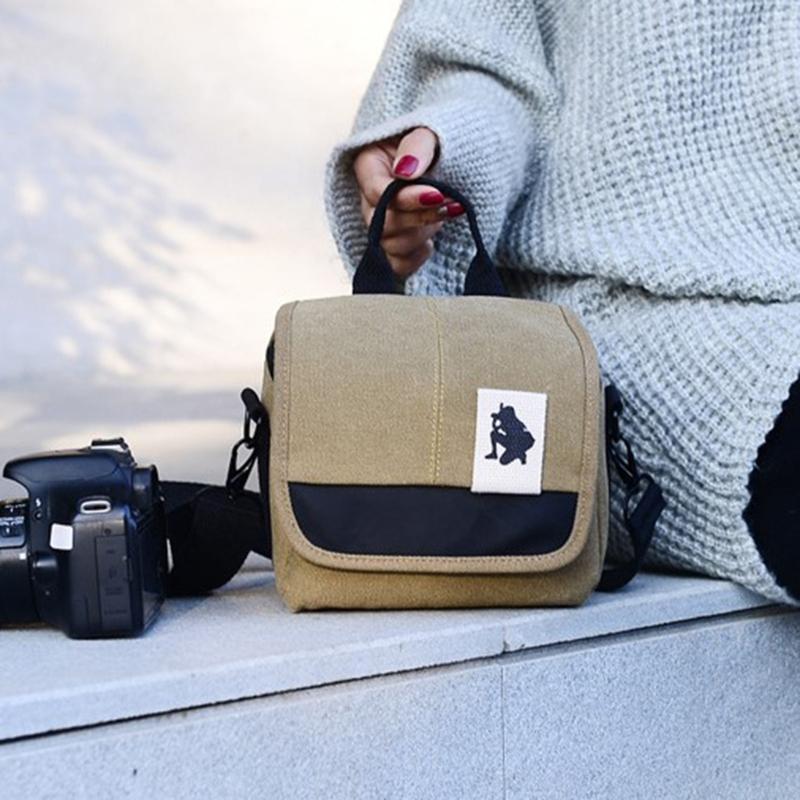 Compact Camera Shoulder Bags for DSLR/SLR Cameras, Waterproof Crossbody Bags High-performance Canvas Shoulder Bags