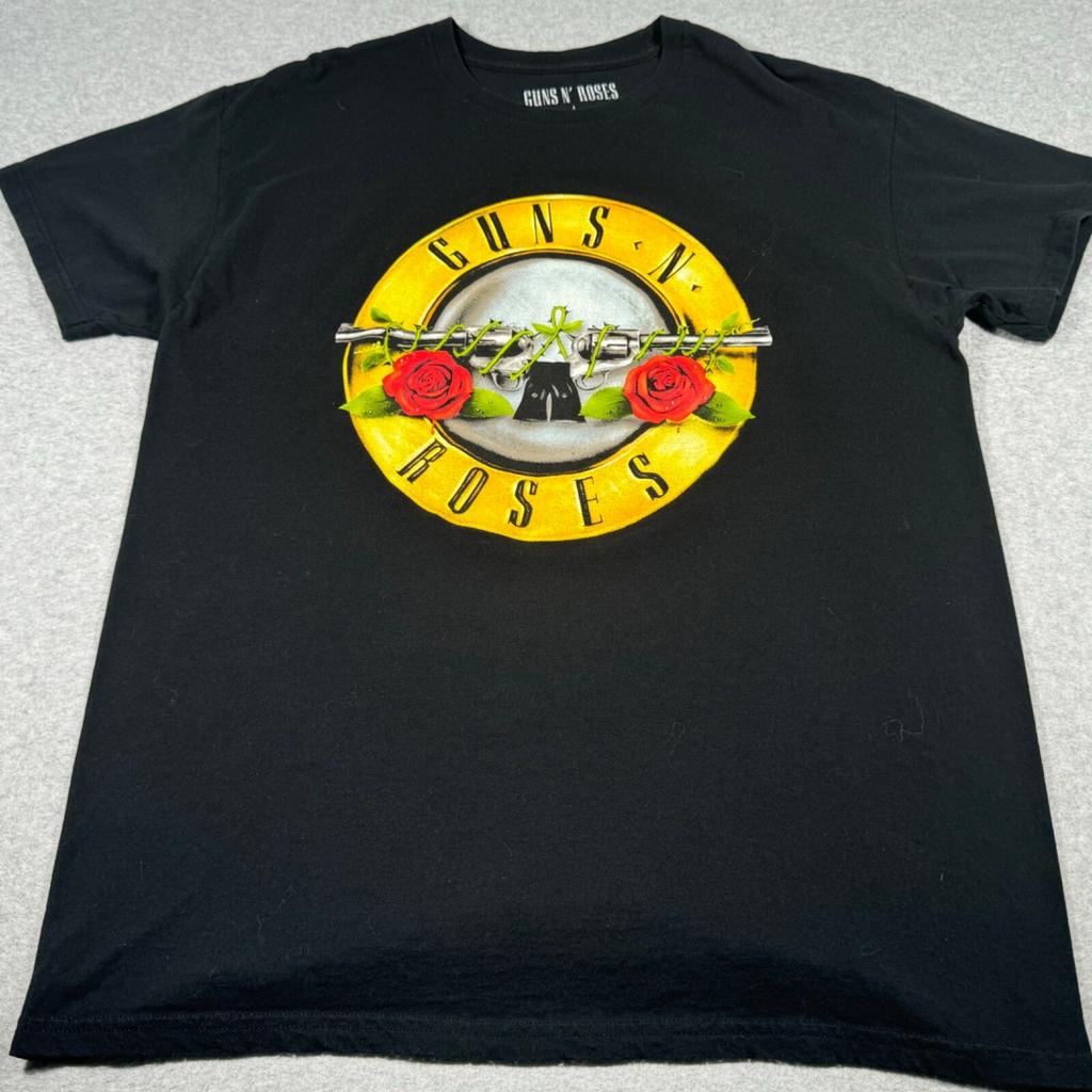 Guns N Roses Shirt Adult Large Black American Hard Rock Band Music Tour Mens Unisex T-Shirt