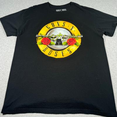 Guns N Roses Shirt Adult Large Black American Hard Rock Band Music Tour Mens Unisex T-Shirt