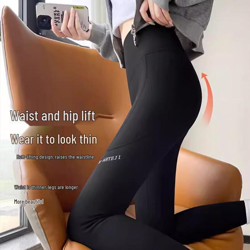 Langsha Women's Fleece-Lined Shark Leggings