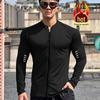 Men's Basketball Training Zipper T-Shirt - Loose Fit, Short Sleeve