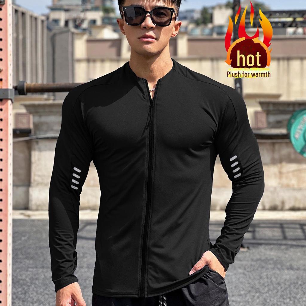 Men's Basketball Training Zipper T-Shirt - Loose Fit, Short Sleeve