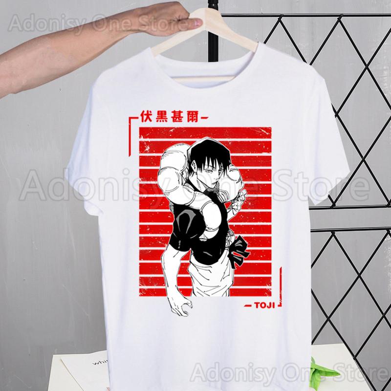 Toji Fushiguro Harajuku T-shirts Summer  Unisex/Wo Unisex Hip Hop Funny Print Tshirt Streetwear t shirts Short Sleeve Tops Shirt