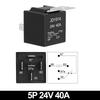 JD1914 40A 12V/24V SPDT Waterproof Car Relay 4/5 Pin Auto Switch Starter Kit for Car Boat Tractor Truck Motorcycle Relays 5