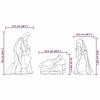 VidaXL Nativity Scene Illuminated Multicolored 112 X 72 Cm PVC, Living Room, Modern, Luminous Christmas Decoration 42018951
