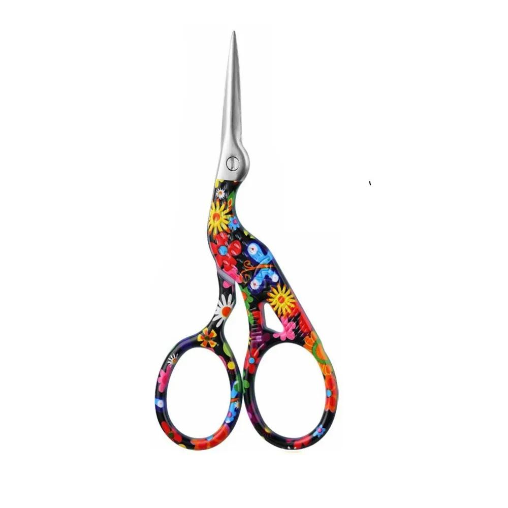 Professional Tool Bird Shape Nail Art Shears Stainless Steel Precision Vintage Cutters Tailor Shears Handmade Crafts