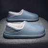 Chaussures pour Hommes Couple Femmes Chaussons d'Intérieur Recouvrant le Talon Intérieur et Extérieur Doux et Confortable Ajouter du Velours Imperméable Antidérapant Chaud