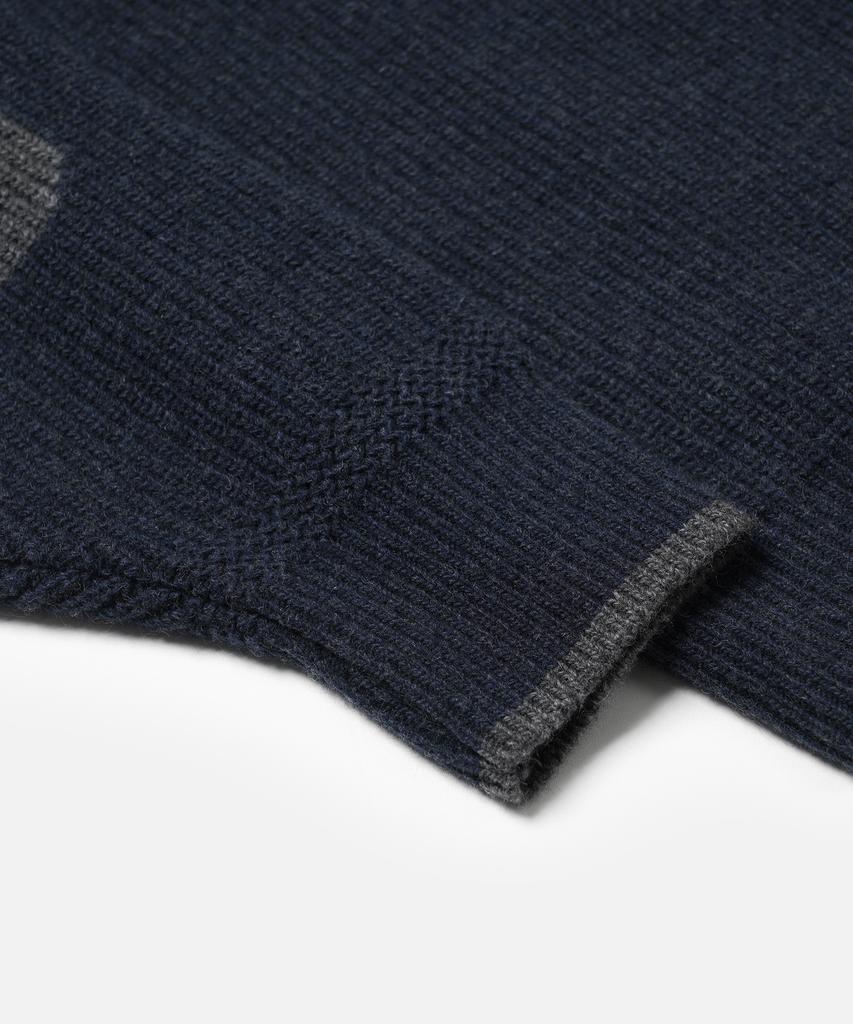 FRIZMWORKS Patch Round Pullover Knit _ Navy