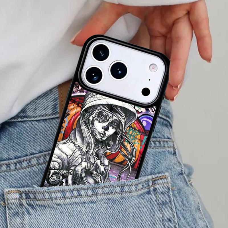 Graffiti Phone Case for iPhone 16e 15 14 13 12 17 Pro Max Plus Air 17pro Cover Coque